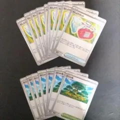 ポケカ　活力の森7枚、むしとりセット9枚まとめ売り