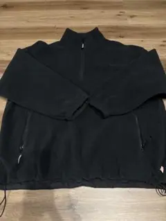 HINSON ブラック フリースハーフジップジャケット XL