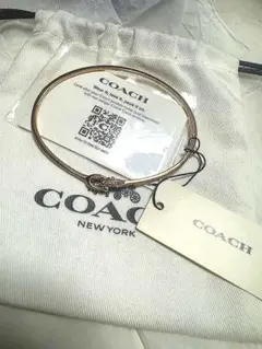 coachピンクゴールドバングル