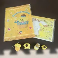 サンリオキャラクターズ ポムポムプリン クリアファイルとマスコットセット