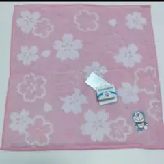 ドラえもん　ハンカチ　タオルハンカチ　桜柄　可愛い　　しっかりした生地