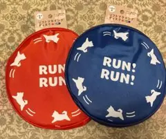ソフトフライングディスクRUN　2色セット　赤　青　18cm　フリスビーのサムネイル