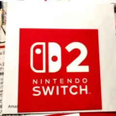 Nintendo Switch 2 ステッカー ロゴ 赤