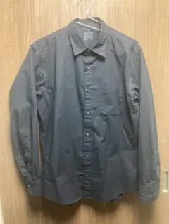 無印　ブラック　Mサイズ 長袖シャツ
