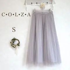 C•O•L•Z•A ゴルザ　チュールスカート　シフォン　ラベンダー　S 上品のサムネイル