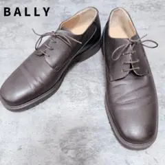 BALLY バリー 濃茶 グレインレザー ダービーシューズ プレーントゥ 革靴