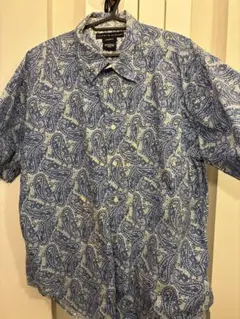 TOMMY HILFIGER ペイズリー柄 半袖シャツ XL