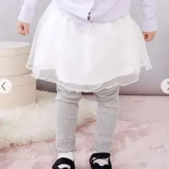 スラップ スリップ ドット プリント柄 ラメ チュール スカッツ 120cm