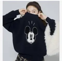 coca ディズニーダブルジャカードニットトップス コカ　L