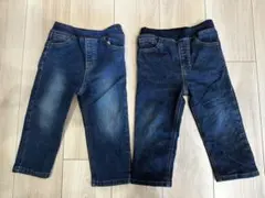 プティマイン デニム90 2本セット