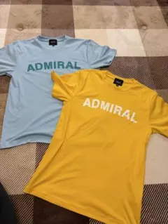 ADMRIAL Tシャツ 2枚セット 水色・黄色