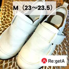 リゲッタ Re:getA ワンベルト ドライビングシューズ アイボリー Мふ