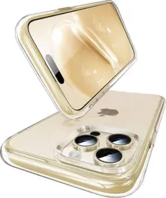 CASEKOO iPhone 14 Pro ケース 耐衝撃 クリア(ベージュ)