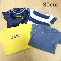 カーターズ　半袖ロンパース肌着　18M 80cm相当　男の子向け　綿100%