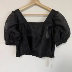 Heather あいねねコラボ シアーブラウス黒のサムネイル