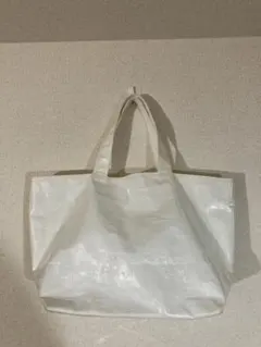 【vintage】RECYCLE COATING WHITE TOTE BAGのサムネイル