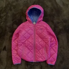 00s Puma ダウンジャケット キルティング ピンク y2k 短丈 テック