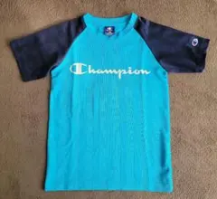 Champion Tシャツ 140サイズ 青色/黒色