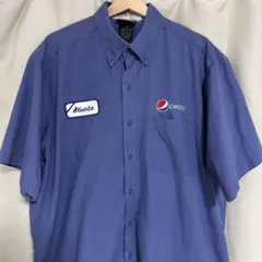 企業ロゴ PEPSI ペプシ ワークシャツ ロゴ刺繍　XLのサムネイル