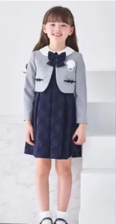 CHOPIN ☆115cm 入学式 卒業式など　フォーマル格子柄アンサンブル