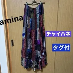 チャイハネ　パッチリオスカート　タグ付き