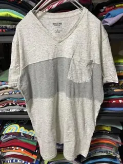 MOSSIMO グレー Vネック Tシャツ Lのサムネイル