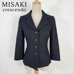MISAKI crescendo フォーマルジャケット 9号 ラメ 絹混 日本製