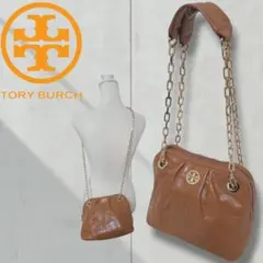 【美品】トリーバーチ　ゴールドチェーン　ショルダーバッグ　ハンド　2way
