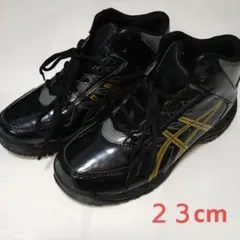 アシックス キッズ ジュニア スノトレ スノーシューズ レーザービーム　黒　23