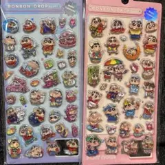 クレヨンしんちゃん　ボンボンドロップシール　二枚セット