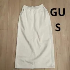 GU ホワイト タイトスカート Sサイズ