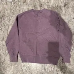 ユニクロ　パープル クルーネック スウェット　M