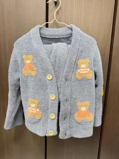 グレー パジャマ 上下セット　冬用ルームウェア　110cm