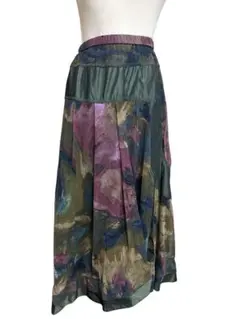 美品☆EIKO KONDO 抽象柄 フレアスカート ロング丈のサムネイル