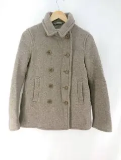 ZARA ウール混 ピーコート ベージュ　サイズF　 31558004 ◼️のサムネイル