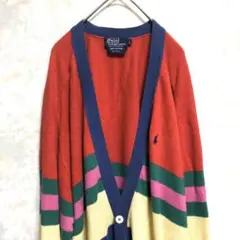 【90s古着】poloラルフローレン　カーディガン　ドルマンスリーブ