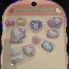 ☺︎正規品コットンパフィーシール キティ おはじきシール ふぁみぃ④☺︎