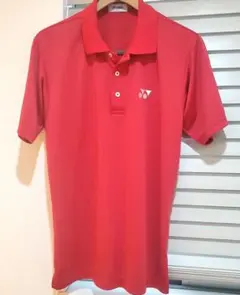 YONEX赤半袖ポロシャツ