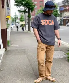 スタンダードカルフォルニア USコットンプルオーバースウェット S/S