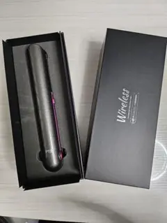 コードレスヘアアイロン USB充電式 3段階温度設定