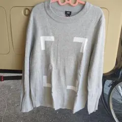 H&M クルーネックニット グレー Mサイズ