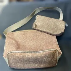 BORBONESE ピンク系 ショルダーバッグ