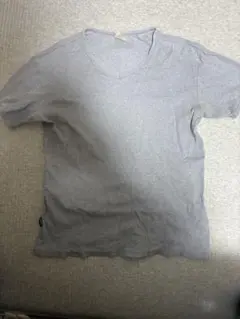 AVIREX U.S.A. リブ Vネック Tシャツ グレー XL