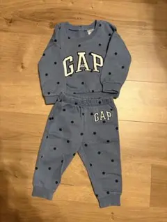 GAP ブルードット柄 セットアップ 12〜18m