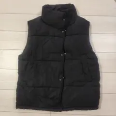 Discoat ブラック キルティング ダウンベスト