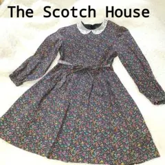 The Scotch House 花柄長袖　ワンピース　レトロ　140　平成