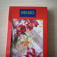 KENZO PARIS ハンカチ　花柄　赤　red