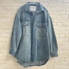 デニム　ジャケット　シャツ　アウター　ライトインディゴ