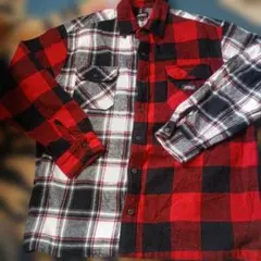 ディッキーズ　ネルシャツ　チェック　切り替え