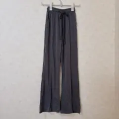 KRSEED 【2】グレー ワイドパンツ ウエストゴム　春